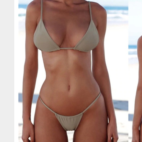 Tropics Queen High Waisted Scrunch in Olive Green - Picture 2 of 8